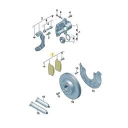 JZW698151AK Volkswagen Brake Pad Set