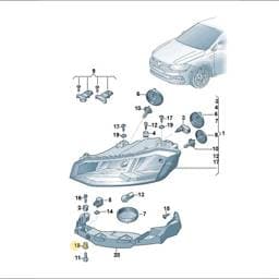WHT001164 Volkswagen Banjo Bolt