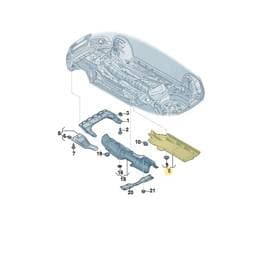 6RU825202A Volkswagen Underbody Trim