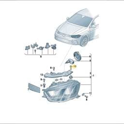 N91151302 Volkswagen Hexagon Socket Head Bolt