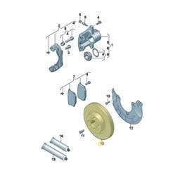 JZW615301N Volkswagen Ventilated Brake Disc