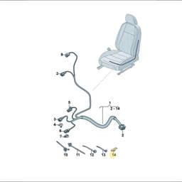 N91144301 Volkswagen Wiring Harness Clip