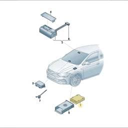 8V0919813B Volkswagen Chip Card Reader