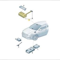 8V0035504B Volkswagen Road Toll Unit