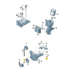 N90365901 Volkswagen Oval Hexagon Bolt