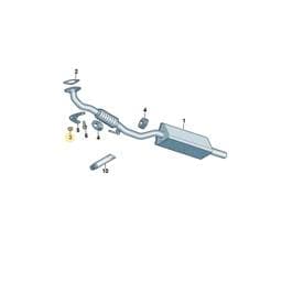 N10209007 Volkswagen Hexagon Nut