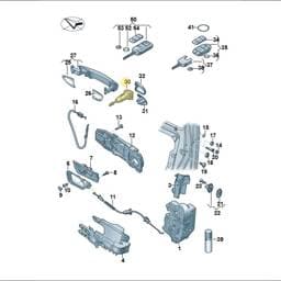 107837168MF Volkswagen Lock Cylinder