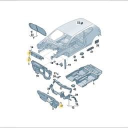 WHT000278 Volkswagen Spring Washer
