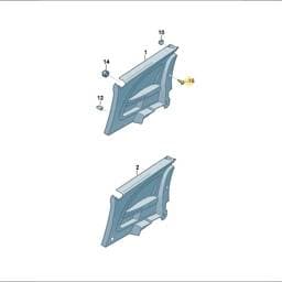 N90890701 Volkswagen Panel Screw