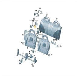 WHT003498 Volkswagen Hexagon Socket Head Panel Bolt