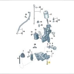 N91124501 Volkswagen Hexagon Socket Head Bolt