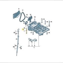 WHT000360B Volkswagen Hexagon Bolt