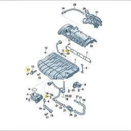 N90735802 Volkswagen Panel Screw