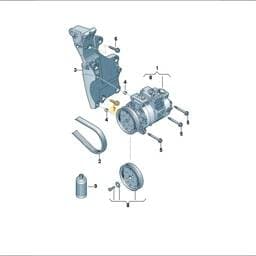 N10241605 Volkswagen Hex Collared Bolt