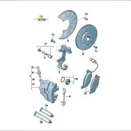 JZW698302CM Volkswagen Brake Disc And Pad Set