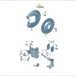 JZW698601AF Volkswagen Brake Disc And Pad Set