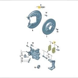 JZW698451Q Volkswagen Brake Pads Set