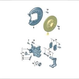 JZW698601AQ Volkswagen Brake Disc And Pad Set