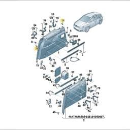 N90646201 Volkswagen Hexagon Socket Flathead Bolt