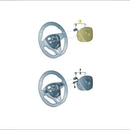 7N0880201AE81U Volkswagen Airbag (Titan Black E81U)