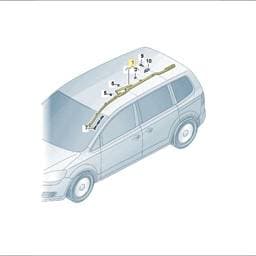 7N0880742B Volkswagen Head Airbag Unit
