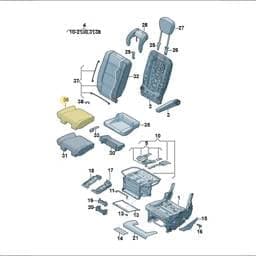 7N0887405ADHEG Volkswagen Ashtray Assembly