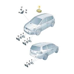 7N0919475A Volkswagen Parking Aid Control Unit