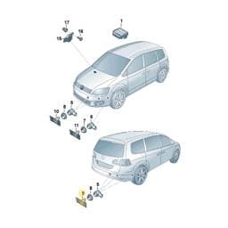 7N0919491 Volkswagen Parking Sensor Bracket
