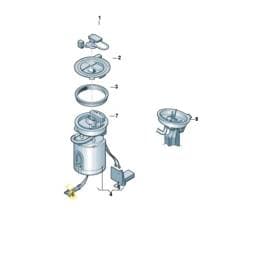 7N0919715D Volkswagen Fuel Pump Cover