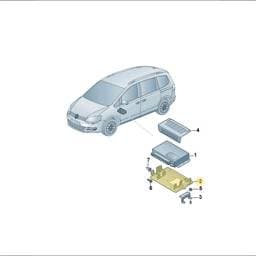7N1919937B Volkswagen Control Unit Retainer