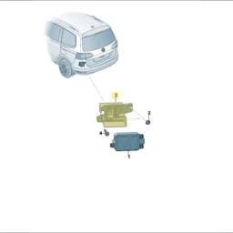 7N0971301A Volkswagen Blind Spot Detection Bracket