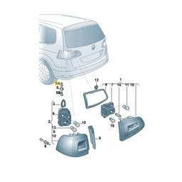 WHT003692 Volkswagen Riveted Cap Nut