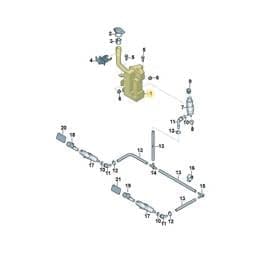 5N0955453B Volkswagen Washer Fluid Reservoir