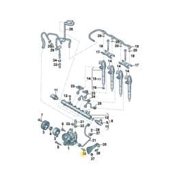 N91197401 Volkswagen Hexagon Head Bolt
