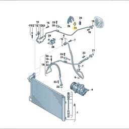 8U0820055 Volkswagen Clip