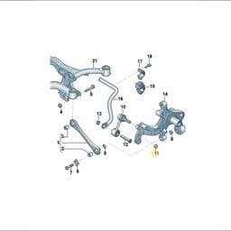 N10286111 Volkswagen Self-Locking Hexagon Collar Nut