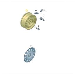 7N0601027E03C Volkswagen Wheel (Rally Black 03C)