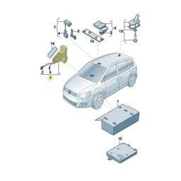 7N1035716A Volkswagen Genuine Accessory Support