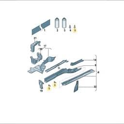 WHT000262 Volkswagen Welded Pin