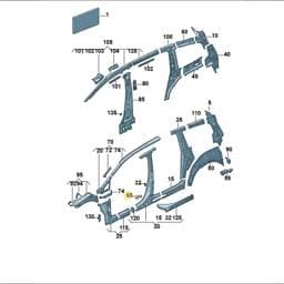 7N0809519 Volkswagen Seat Belt Mounting Plate