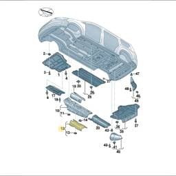 7N0825671B Volkswagen Inspection Cover