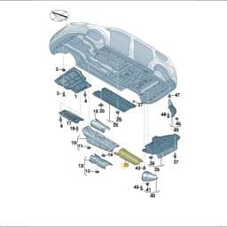 7N0825725 Volkswagen Heat Shield For Silencer