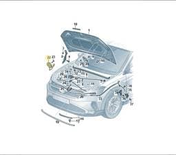 8S0823509 Volkswagen Lid Lock