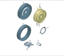 5QF601027S03C Volkswagen Steel Wheel (Rally Black)