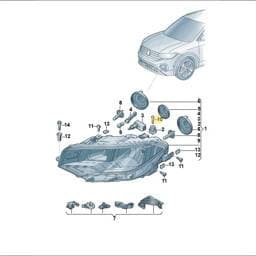 N91183501 Volkswagen Hexagon Socket Head Bolt