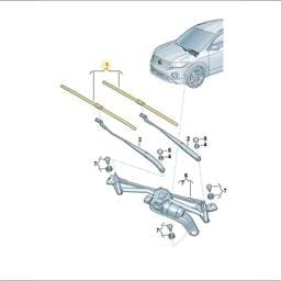 2GM998002 Volkswagen Wiper Blade Set
