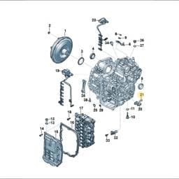 WHT011800 Volkswagen Hexagon Flange Screw