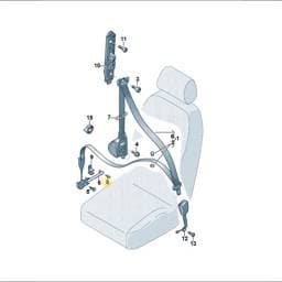 N90737105 Volkswagen Oval Hexagon Socket Bolt