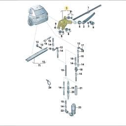 3CN955711 Volkswagen Wiper Motor