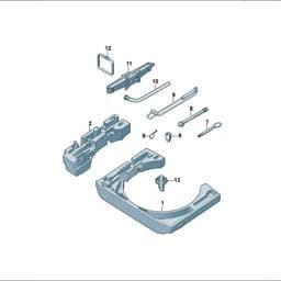 5NA601703B Volkswagen Tool Kit Bag